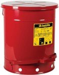 Justrite 14 Gallon Steel Oily Waste Can