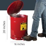 Justrite 14 Gallon Steel Oily Waste Can