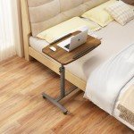 Furist Adjustable Rolling Bedside Table with Wheels