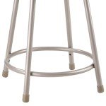 Heavy Duty Grey Steel Stool - 18" Height