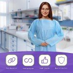 X-Large Blue Disposable Isolation Gowns - Pack of 25