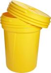 Eagle 30 Gallon Yellow Plastic Lab Drum