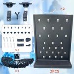 Sidawhope Wall-Mount Lab Drying Rack with Pegs