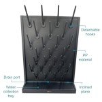 Sidawhope Wall-Mount Lab Drying Rack with Pegs