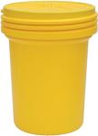 Eagle 30 Gallon Yellow Plastic Lab Drum