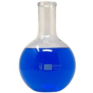2000ml Flat Bottom Boiling Flask, Karter Scientific