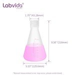 Labvida 1000ml Plastic Erlenmeyer Flask Set