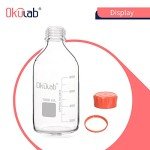 Okulab 1000ml Round Borosilicate Glass Storage Bottle