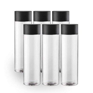 6-Pack 400ml Reusable Smoothie Bottles with Caps