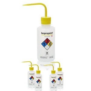 Isopropanol Wash Bottles, 500ml, Narrow Mouth, 4pcs