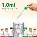Colorful Glass Dropper Pipettes for SodaStream Flavors