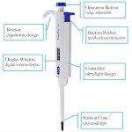 YiheoZux 2-20 µl Precision Single Channel Pipettor