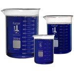 Karter Scientific Glass Beaker Set - 3 Sizes