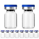Sterile Empty Vials with Injection Port - 10 Pack
