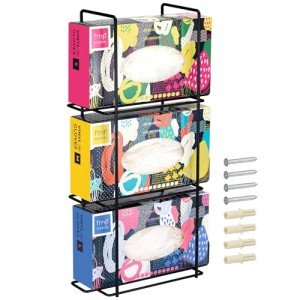 Wall-Mount Triple Glove Holder – Durable Metal Organizer