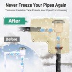 Foam Pipe Insulation Tape - 2in x 15ft, Black