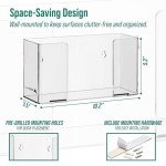 Wall-Mounted Acrylic Glove and Mask Holder