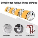 Foam Pipe Insulation Tape - 2in x 15ft, Black