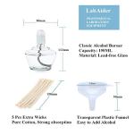 Classic Alcohol Burner Lamp with Free Replacement Wicks