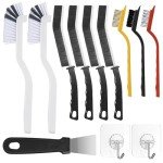 12-Pack Hard Bristle Crevice Cleaning Brushes