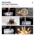 360 lb Commercial Ice Maker with Storage Bin