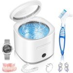 Wagrepl Portable Ultrasonic Cleaner for Jewelry & Dentures
