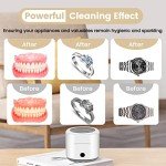 Wagrepl Portable Ultrasonic Cleaner for Jewelry & Dentures