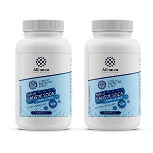 Sodium Hydroxide Flakes - Water Treatment Grade, 4LB