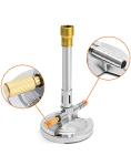 QWORK Bunsen Burner Set with Flame Stabilizer