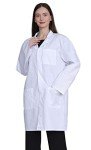 Women’s Full Sleeve Cotton Lab Coat - White
