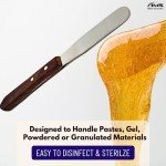 Wood-Handled Lab Spatula with Stainless Blade
