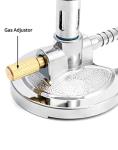 QWORK Bunsen Burner Set with Flame Stabilizer