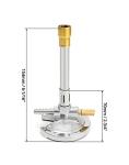 QWORK Bunsen Burner Set with Flame Stabilizer