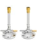QWORK Bunsen Burner Set with Flame Stabilizer