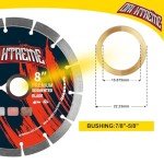 8-Inch Diamond Saw Blade Set for Concrete Cutting