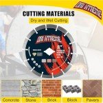 8-Inch Diamond Saw Blade Set for Concrete Cutting