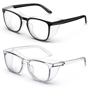 Clear Anti-Fog Safety Glasses - 2 Pack