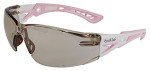 Bollé Rush+ Small Safety Glasses, Pink/White Frame
