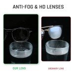 Clear Anti-Fog Safety Glasses - 2 Pack