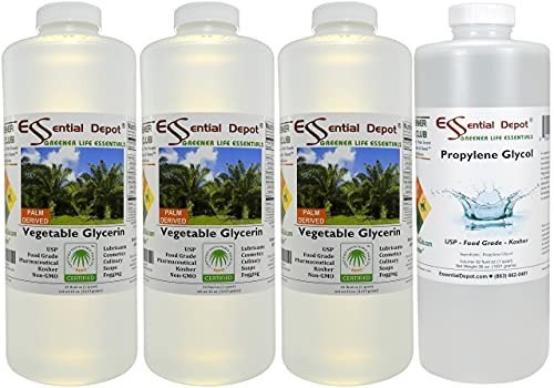 Vegetable Glycerin & Propylene Glycol Set 4 Quarts