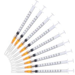 1ml 25 Gauge 5/8 Inch Dispensing Needles, 50 Pack