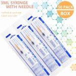 1ml 25 Gauge 5/8 Inch Dispensing Needles, 50 Pack