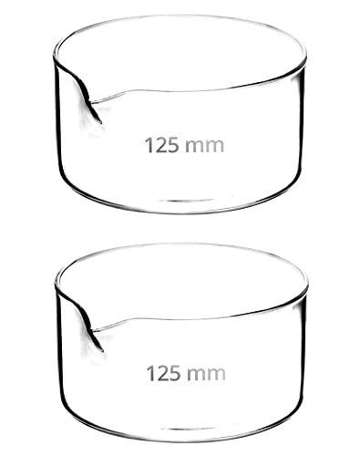 QWORK 500ml Borosilicate Crystallizing Dishes - 2 Pack