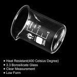 PATIKIL 25ml Glass Beaker Set with Spout