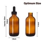 24 Pack of 4oz Amber Glass Bottles with Droppers