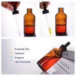 24 Pack of 4oz Amber Glass Bottles with Droppers
