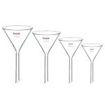 Stonylab Borosilicate Glass Funnel Set - 4pcs