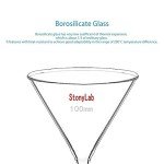 Stonylab Borosilicate Glass Funnel Set - 4pcs