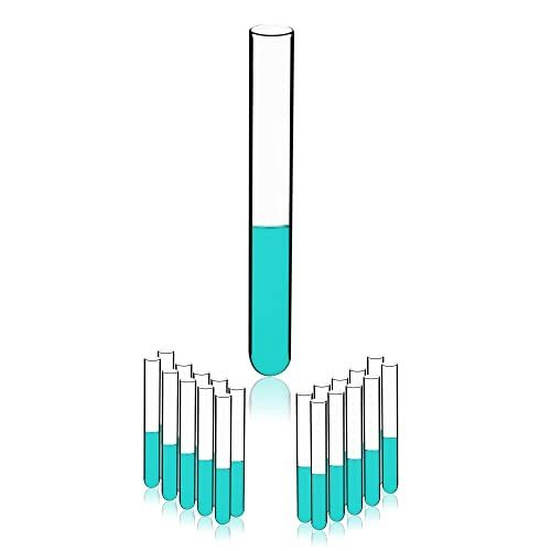 10ml Round Bottom Glass Test Tubes - Pack of 20