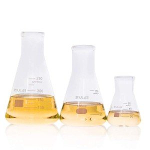 ULAB Narrow-Mouth Glass Erlenmeyer Flask Set, 3 Sizes